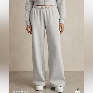 NEW- Good American Heather Gray Fleece Sweatpants